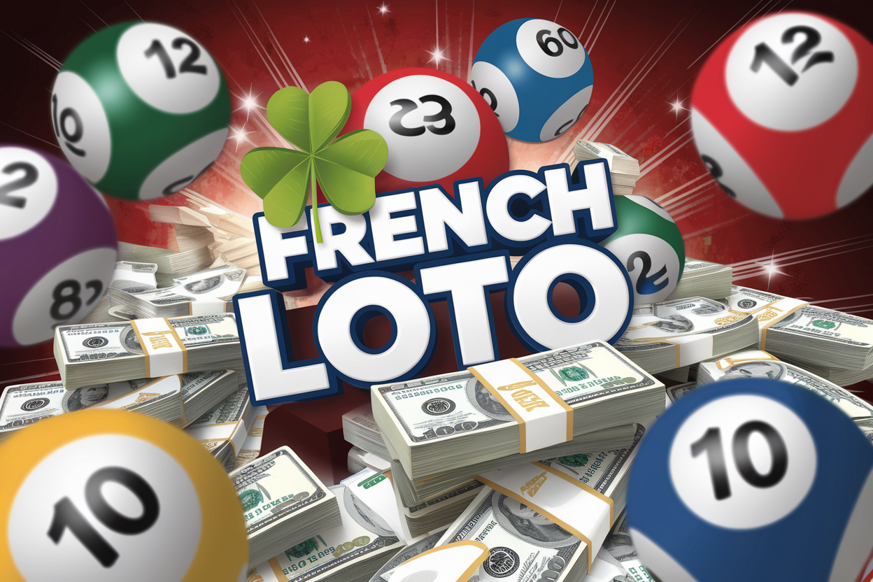 Boules loto et billets en dollars