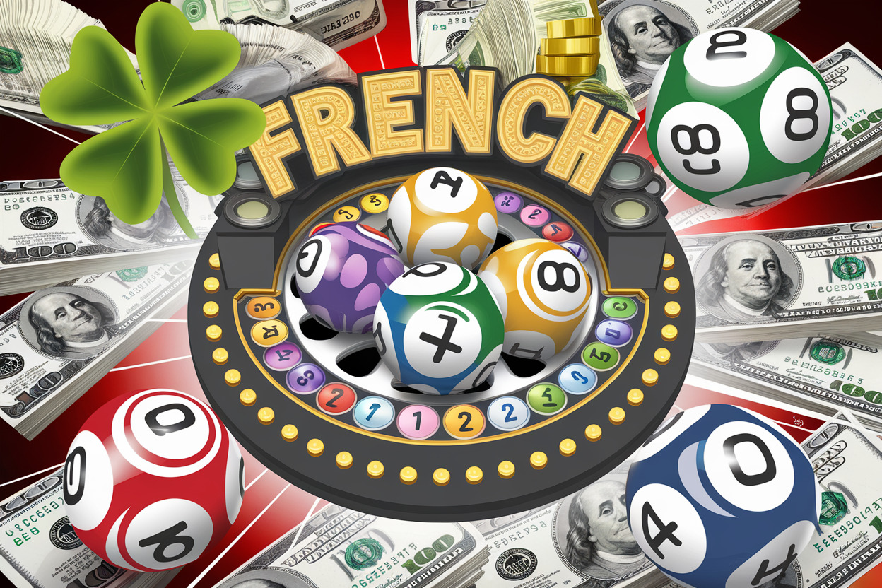 Loterie avec argent et trèfle porte-bonheur.